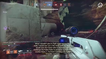 Shaxx 20 kill streak rant