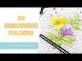3D embossing folder techniques | Altenew Blog Hop & Giveaway