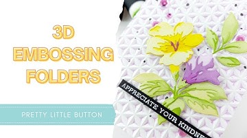 3D embossing folder techniques | Altenew Blog Hop & Giveaway
