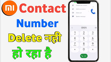 Redmi mobile me contact number delete nahi ho raha hai | mobile number delete nahi ho raha redmi