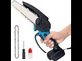 8 Inch Brushless Electric Saw Automatic Oiler Digital Display Garden Wood Logging Chainsaw