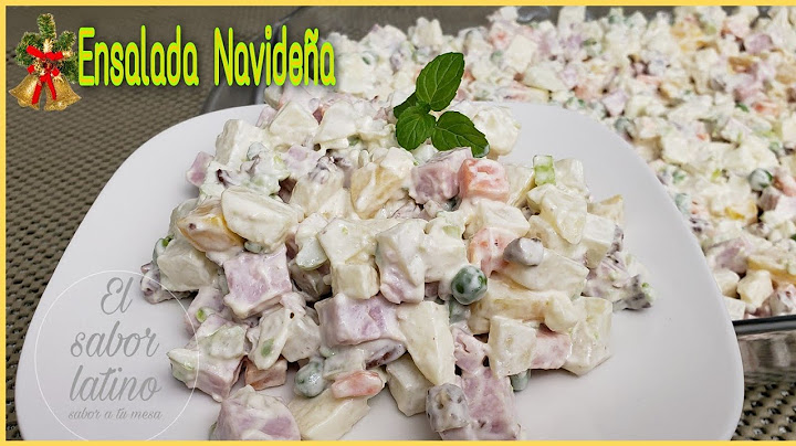 🔴 Como hacer Ensalada Navideña |Ensalada Fría Fácil y Rica 💯