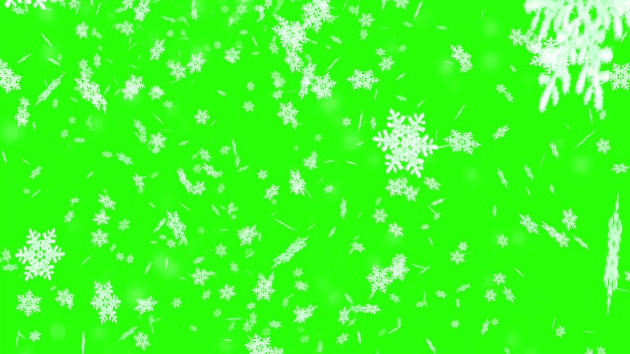 Falling Snow Green Screen [FREE USE} YouTube