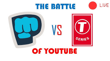 The Battle of YouTube: PewDiePie vs T-Series (sorry for lags)
