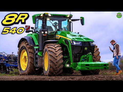 We're driving the new 8R 540 with a 13.6 liter engine 🤯