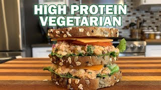 High Protein Vegetarian Meal | Chickpea Salad Sandwich