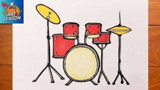 How to Draw a Drum Set Step by Step How to Draw a Drum Set Step by Step