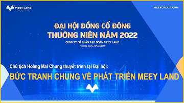 Bức tranh chung về phát triển Meey Land | Đại hội đồng cổ đông thường niên Meey Land 2022