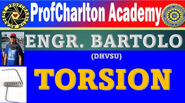 MACHINE DESIGN:  Engr Bartolo  of DHVTSU tackles TORSION!!!