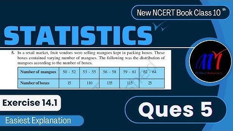 Chapter 14 Statistics ( Ques 5 ) Exercise 14.1 Class 10 Maths | NCERT Maths