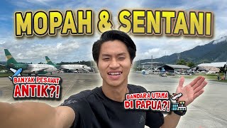 CANTIK SEKALI😍⁉️ Bandara TERINDAH di Indonesia dengan latar Gunung di Papua🏔️‼️ Review Bandara🇮🇩