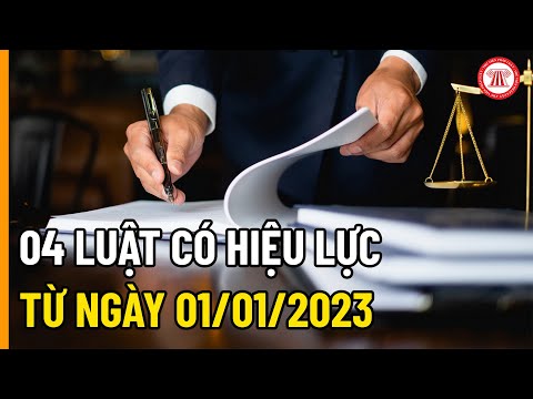 04 Luật Có Hiệu Lực Từ Ngày 01/01/2023 | THƯ VIỆN PHÁP LUẬT