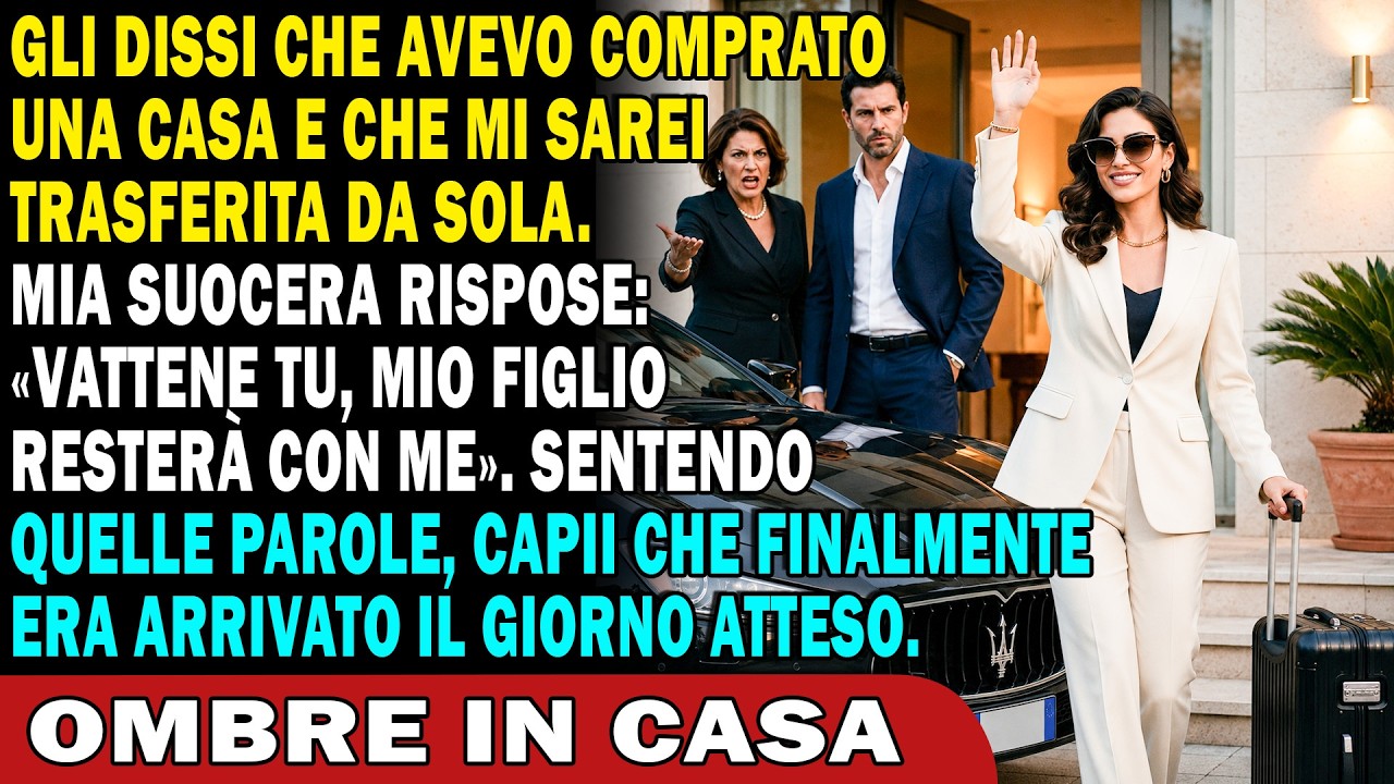 Stasera, mentre ero a cena con mio marito e sua madre, ho posato le posate e ho detto: “Ho comprato casa. Me ne vado.” E lei mi ha risposto: “Vai pure da sola. Mio figlio resterà qui con me.” Tre...