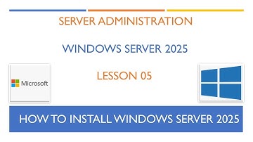 Server 2025 - Lesson 05: How to install windows server 2025
