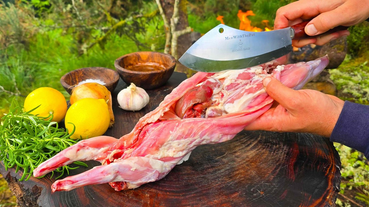 Nothing Beats Crispy Rabbit Cooked Over a Campfire! | ASMR Nature Cooking