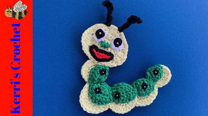 Crochet Caterpillar Tutorial - Crochet Applique Tutorial