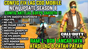 Config Fix Lag Cod Mobile High 60 Fps Smooth Responsive + Fast Render !! No Frame Drops No Delay