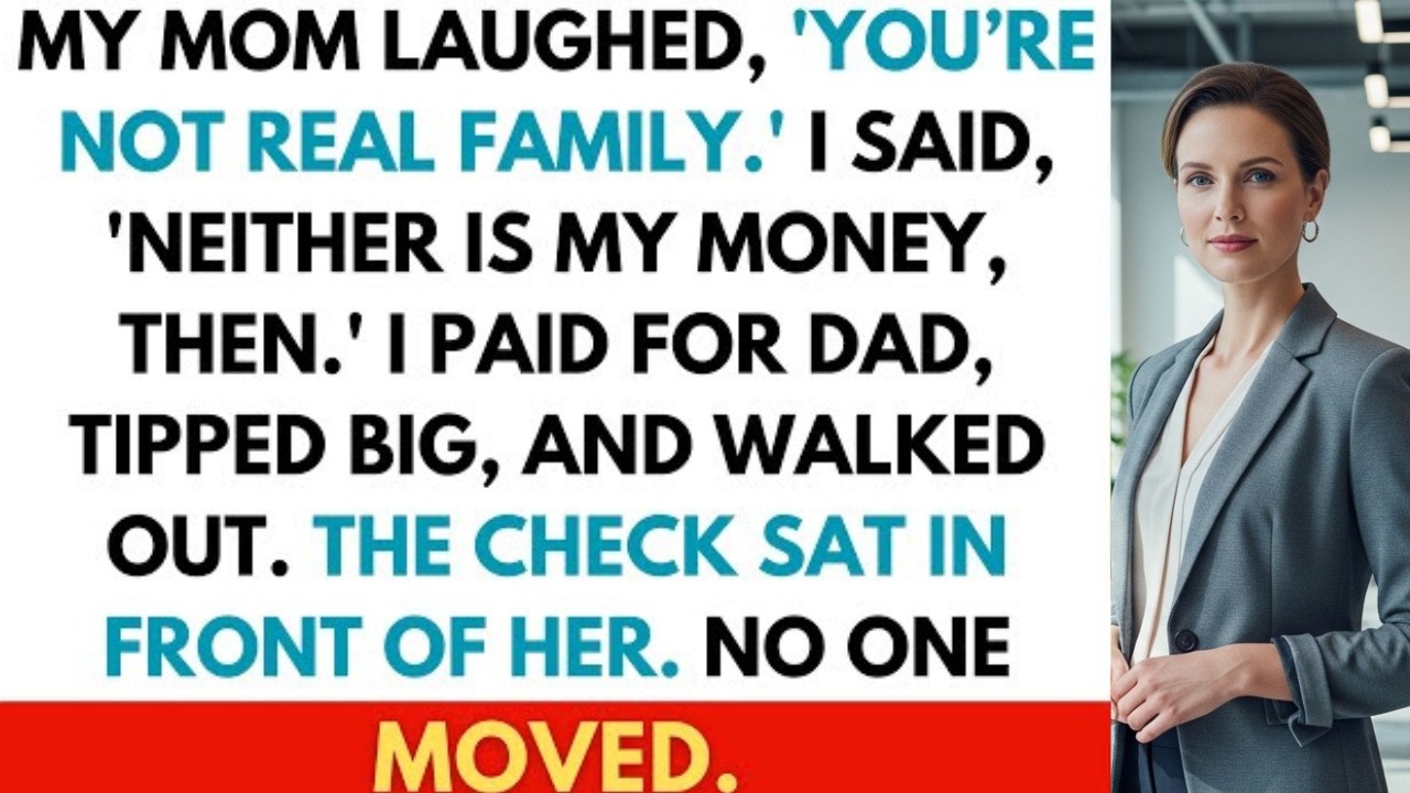 At Dad’s Party, My Mom Said “You’re Not Even Family” — So I Said One Thing That Changed Everything