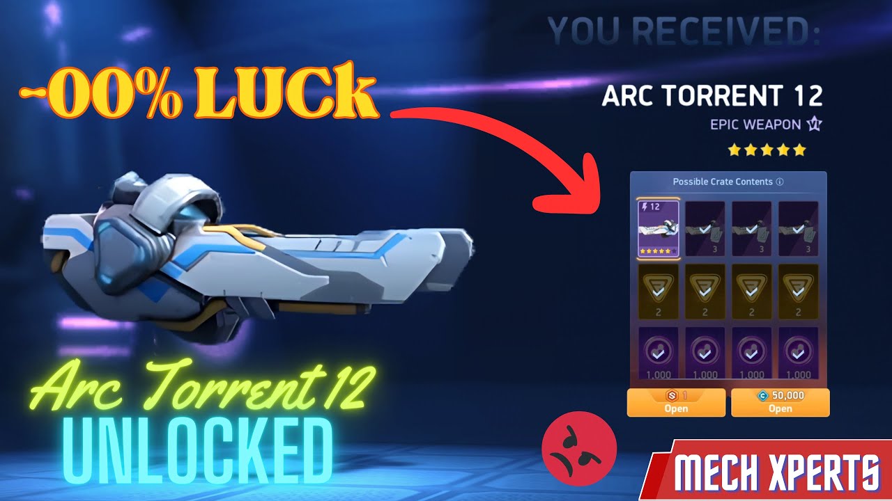 New Weapon Arc torrent 12 Unlock 🤩 || Arc Torrent 12 In Mech Arena