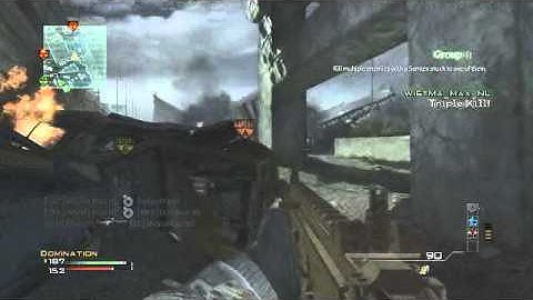 MW3- Semtex Stuck Triple Kill!
