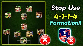 Stop Use 4-1-1-4 Formation Right Now! ⛔ || But Use This 100% Winning Formation ✅ - Efootball 2024