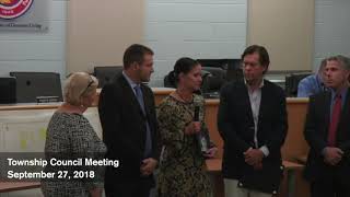 Twp Council Meeting 9 27 18