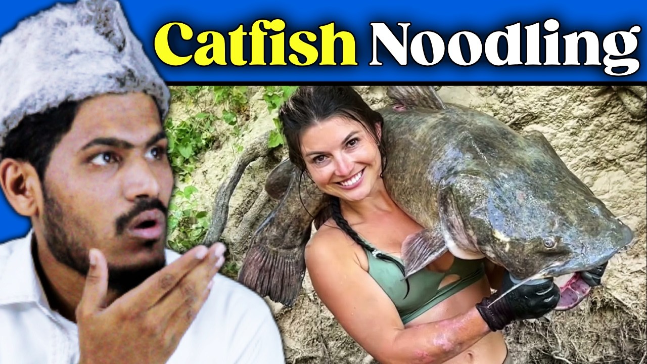 Villagers First Time Reaction to Catfish Noodling