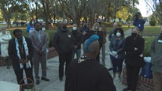 Prayer vigil held ahead of sentencing for 3 men convicted of murdering Ahmaud Arbery