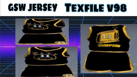 NBA2k20v98 Warriors BLACK JERSEY TEXFILE V98