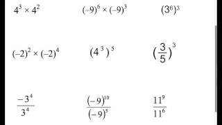 MBF3C U4L1 The Exponent Rules