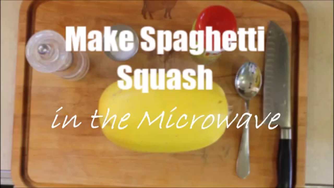 Make Spaghetti Squash in the Microwave - YouTube