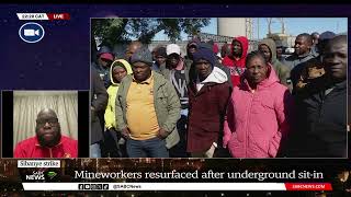 Sibanye strike | Mineworkers resurfaced after underground sit-in