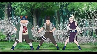 Team Asuma Vs Nagato,Yahiko And Konan