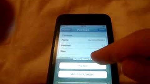 How to install summerboard onto ipod touch or iphone