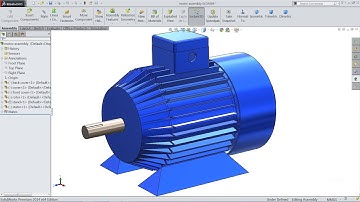 Solidworks tutorial | sketch motor in Solidworks