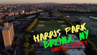 DJI MAVIC 2 PRO FOOTAGE . Harris Park , Bronx NY. United States.