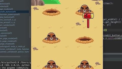 "Wack-A-Mole" Python Game Development