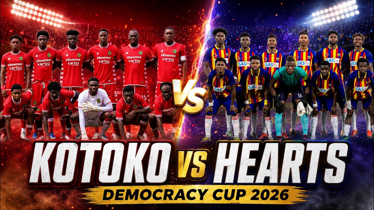 🔴 LIVE: KOTOKO vs HEARTS OF OAK | Democracy Cup 2026 – Ghana’s Biggest Rivalry!
