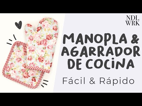Set de Manopla & Agarrador de Cocina - Video Tutorial Fácil & Rápido (PATRÓN GRATIS)