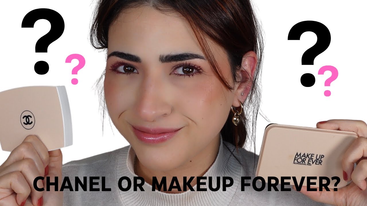 CHANEL LE BLANC VS MAKEUP FOREVER HD POWDER FOUNDATION