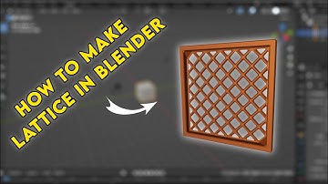 How to make Lattice in Blender | Blender Tutorial