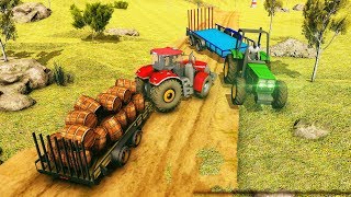 Offroad Tractor Trolley Transport: Farming Sim - Android Gameplay screenshot 4