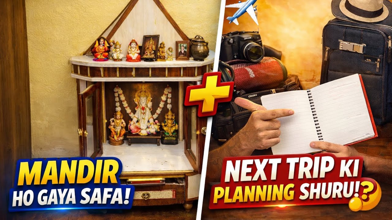 Mandir kiya saaf 🕉️ and next ghoomne ke liye kaha jaaye ?🤔