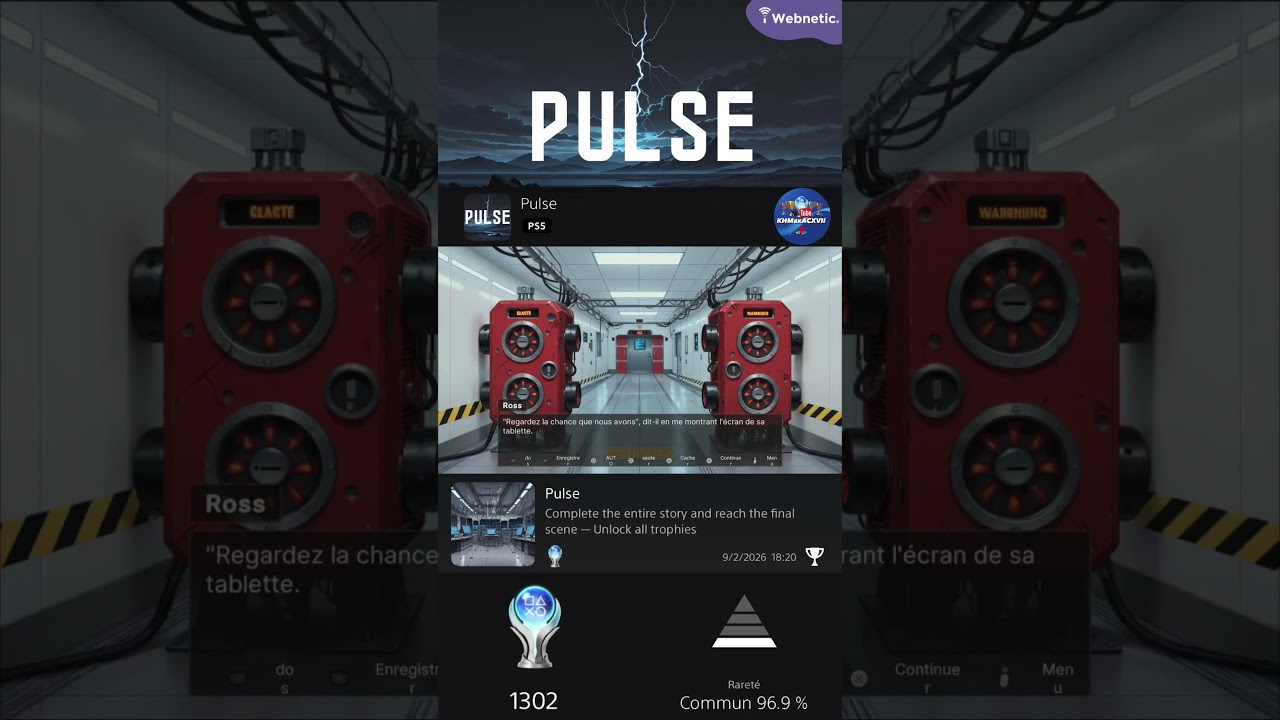 1301&egrave;me et 1302&egrave;me Platinum Trophy Pulse sur PlayStation 4 et PlayStation 5