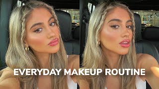 EVERYDAY MAKEUP ROUTINE *natural & dewy glass skin* ft. Rare Beauty, Charlotte Tilbury & more!!