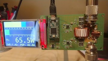 Testing my new Power and SWR meter board 1mW - 1.6kW