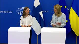 Press Conference with the Prime Minister of Finland Sanna Marin - 13th September 2022