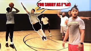 TRASH TALKER Called GAME \& It Got PHYSICAL.. (Mic'd Up 5v5 Basketball)