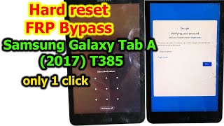 Samsung Galaxy Tab A (2017) T385 How to Hard reset/FRP Bypass/Google Account Lock Bypass