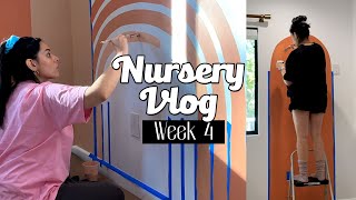 Painting the Wall! | Nursery Vlog Week 4